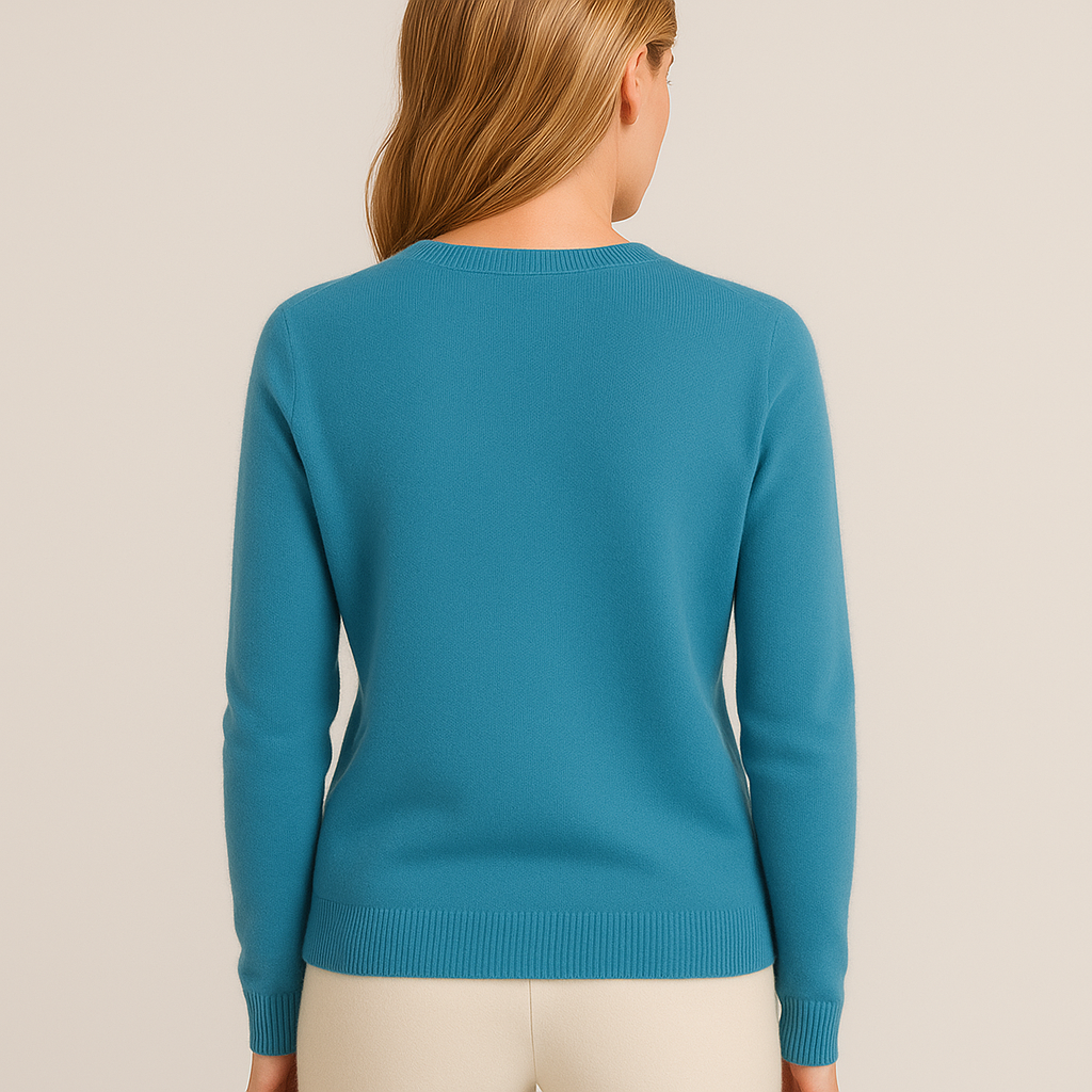 Women’s Classic Crew Neck Sweater – Soft Long Sleeve Knit