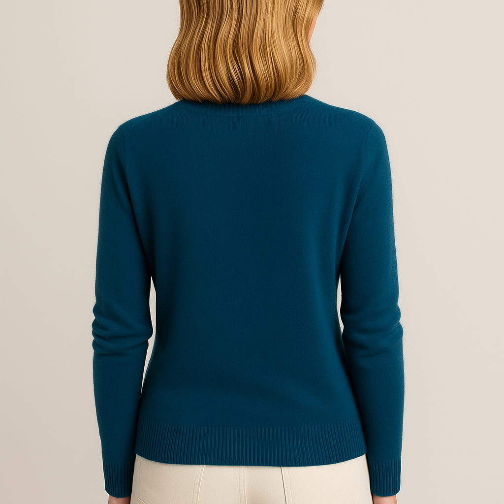 Women’s Classic Crew Neck Sweater – Soft Long Sleeve Knit