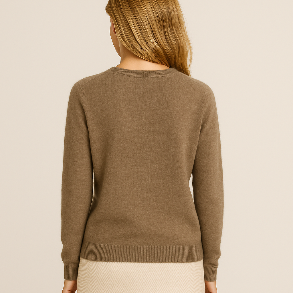 Women’s Classic Crew Neck Sweater – Soft Long Sleeve Knit
