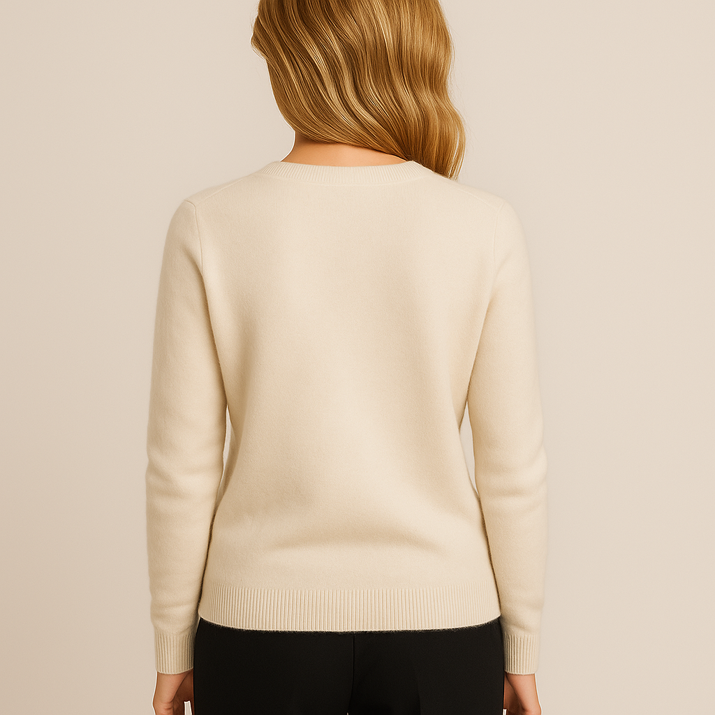 Women’s Classic Crew Neck Sweater – Soft Long Sleeve Knit