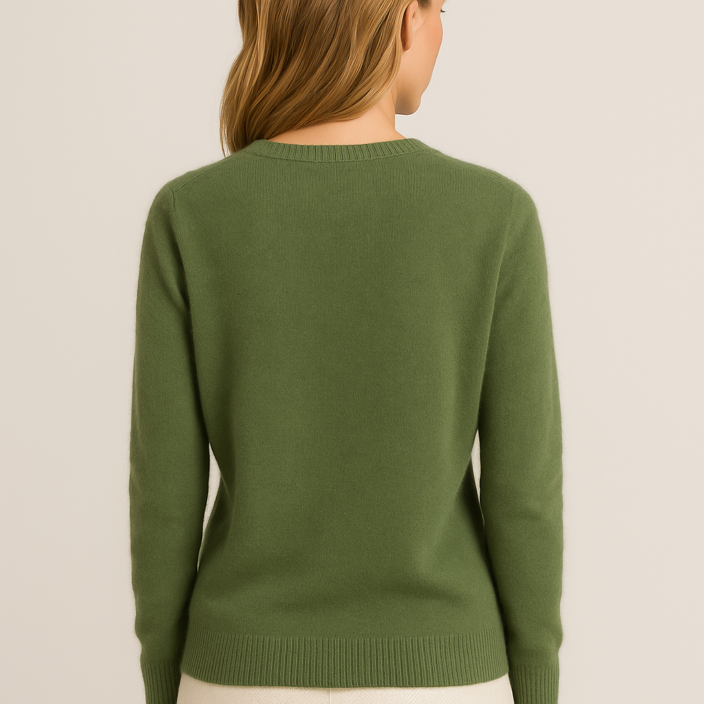 Women’s Classic Crew Neck Sweater – Soft Long Sleeve Knit