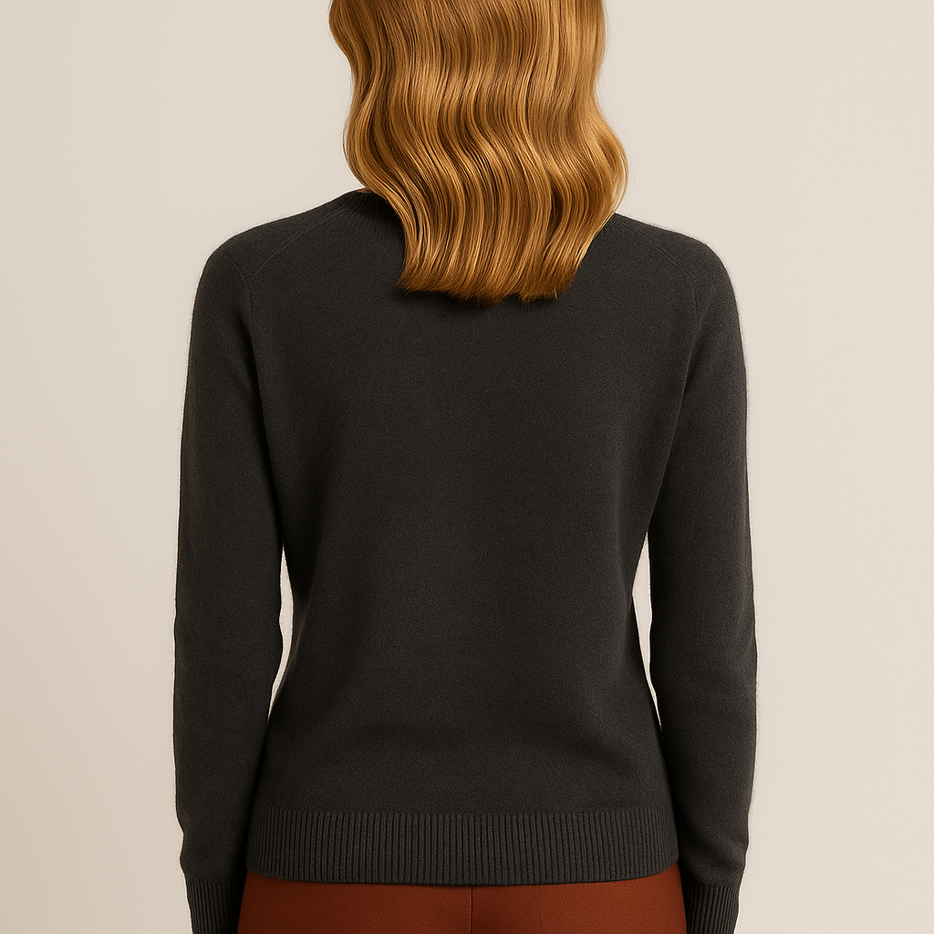 Women’s Classic Crew Neck Sweater – Soft Long Sleeve Knit