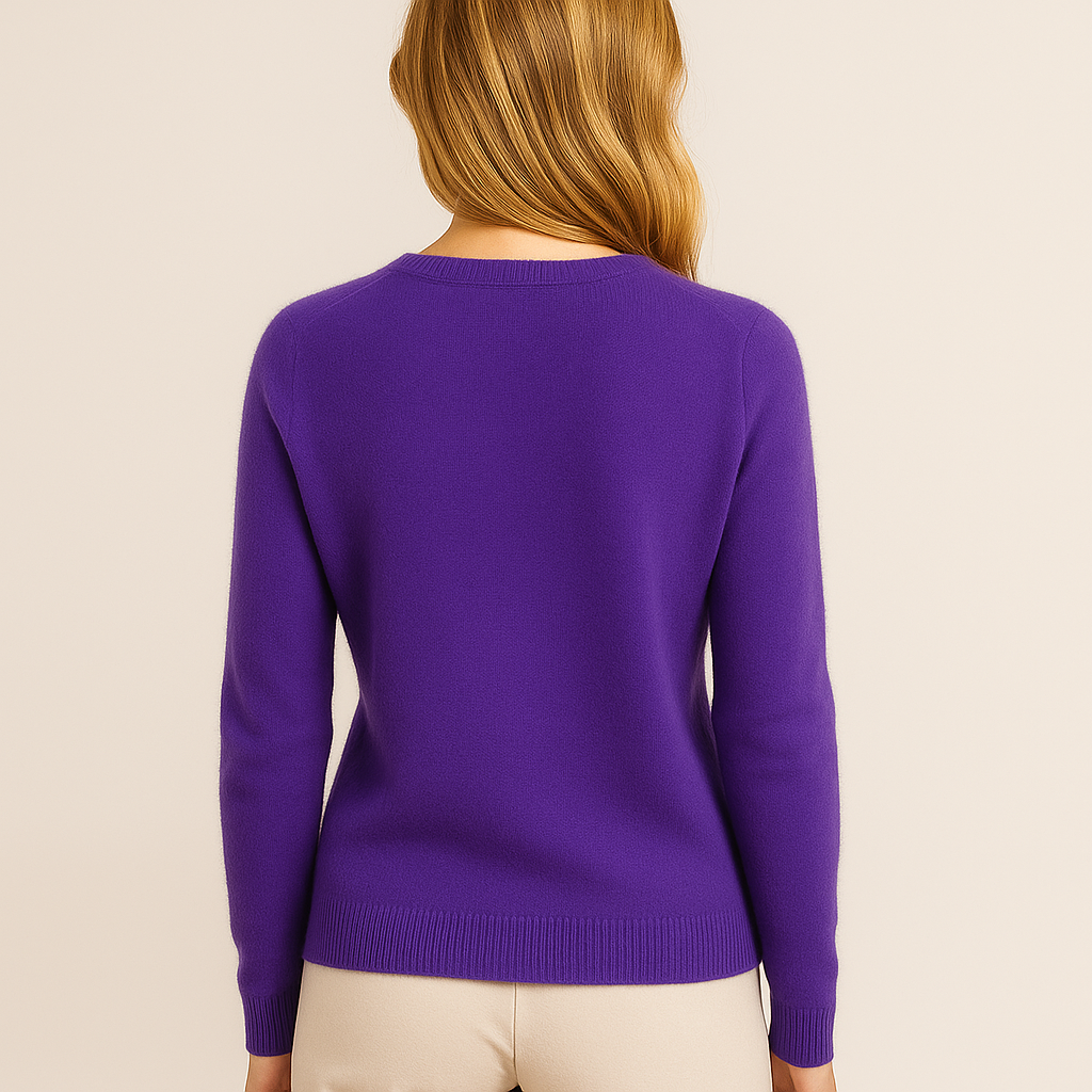 Women’s Classic Crew Neck Sweater – Soft Long Sleeve Knit