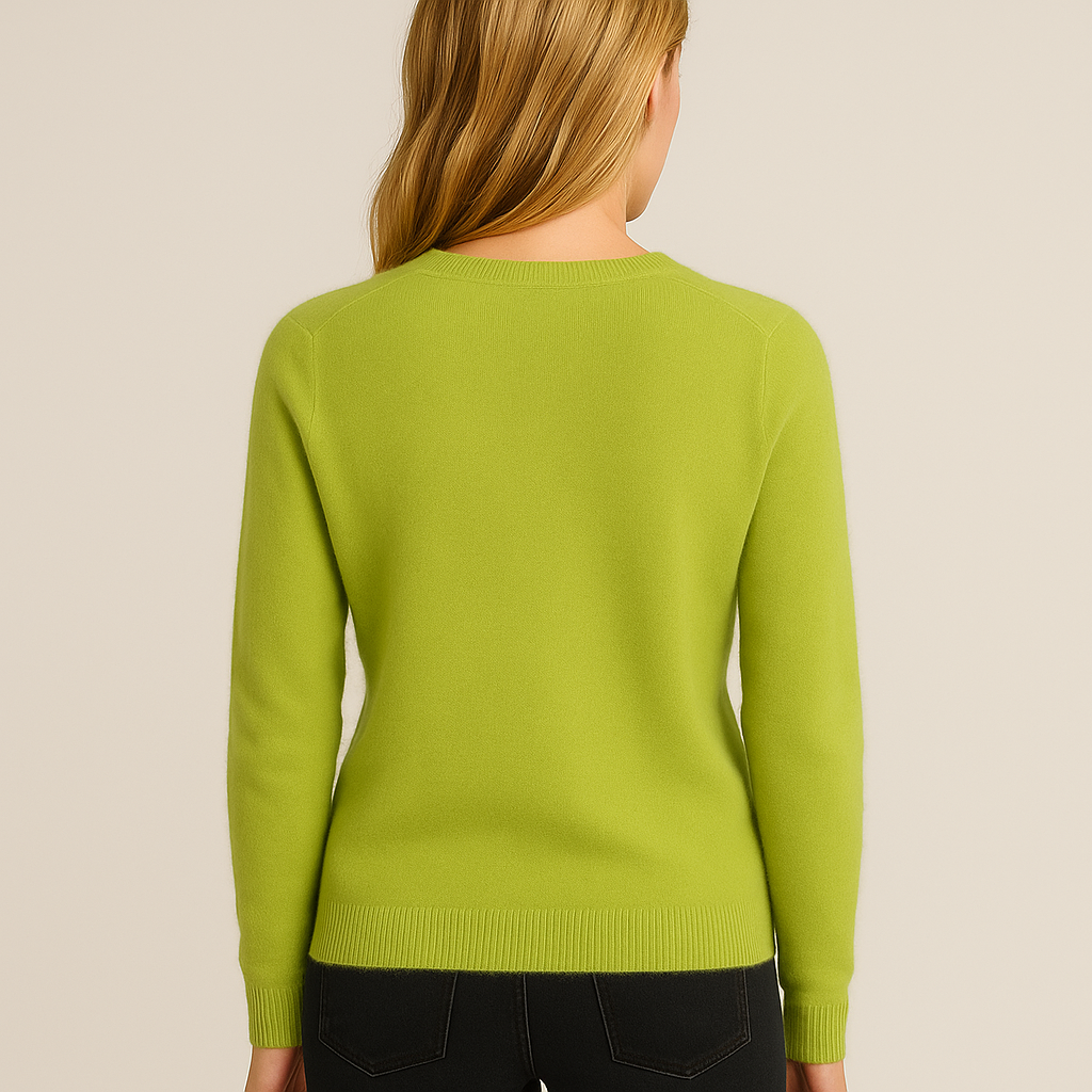 Women’s Classic Crew Neck Sweater – Soft Long Sleeve Knit