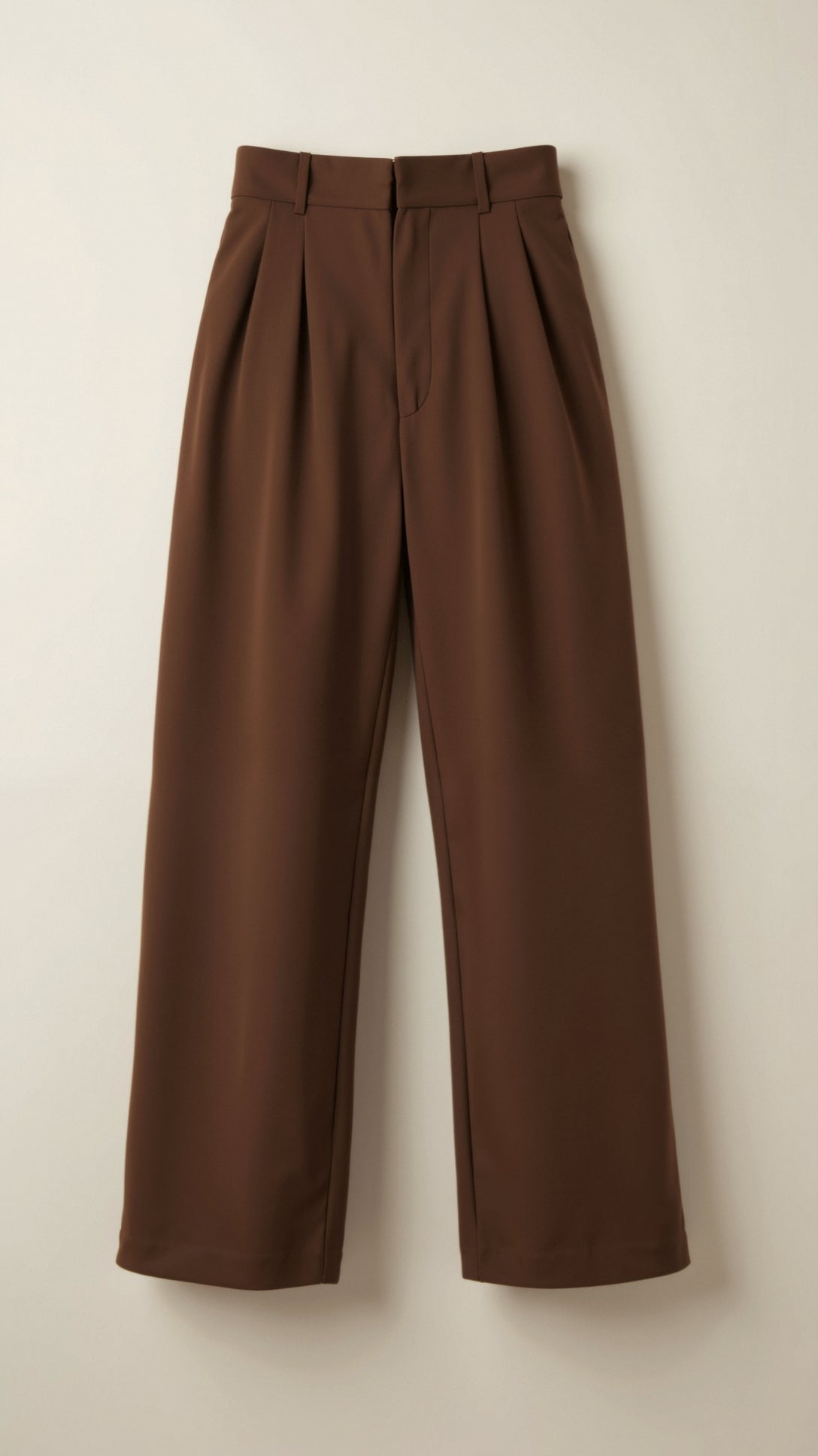 Women’s Wide-Leg Trousers – High Waisted, Pleated Front
